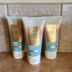 Bath & Body Works Vanilla Romance Body Cream Travel Lot of 3 NEW